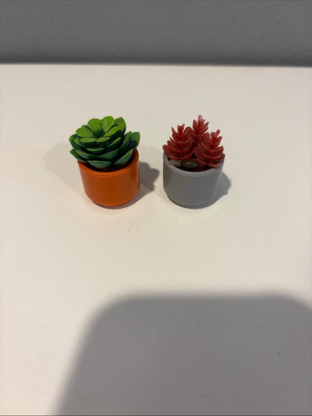 Mini Succulent Toy Set - Green & Red Decorative Plants